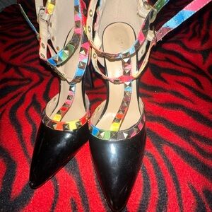 Colorful Studded Women's Shoes